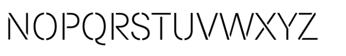 Paul Grotesk Stencil Light Font UPPERCASE