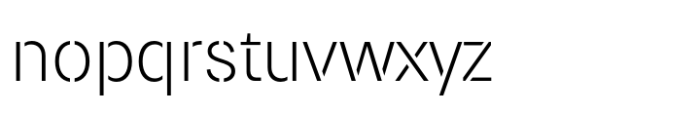 Paul Grotesk Stencil Light Font LOWERCASE