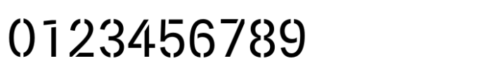 Paul Grotesk Stencil Regular Font OTHER CHARS