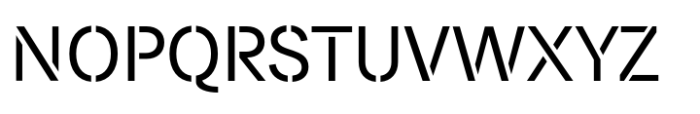 Paul Grotesk Stencil Regular Font UPPERCASE