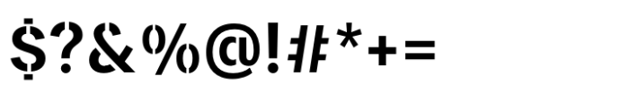 Paul Grotesk Stencil Semi Bold Font OTHER CHARS