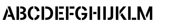 Paul Grotesk Stencil Semi Bold Font UPPERCASE