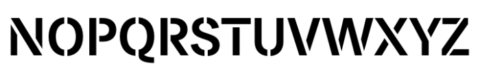 Paul Grotesk Stencil Semi Bold Font UPPERCASE