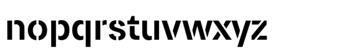 Paul Grotesk Stencil Semi Bold Font LOWERCASE
