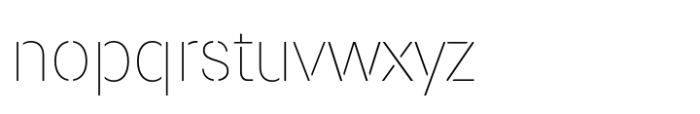 Paul Grotesk Stencil Thin Font LOWERCASE