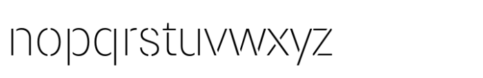Paul Grotesk Stencil Ultra Light Font LOWERCASE