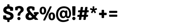 Paul Slab Soft Bold Font OTHER CHARS