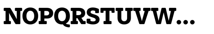 Paul Slab Soft Bold Font UPPERCASE