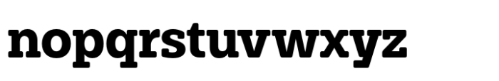 Paul Slab Soft Bold Font LOWERCASE