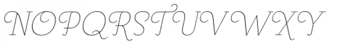 Pauline Didone Thin Italic Font UPPERCASE