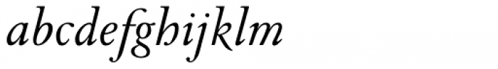 Pavane Italic Font LOWERCASE