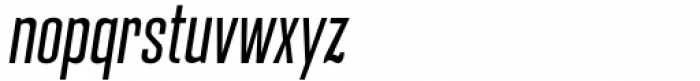 Pawl Skinny Regular Italic Font LOWERCASE