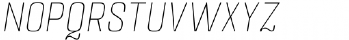 Pawl Slim Thin Italic Font UPPERCASE