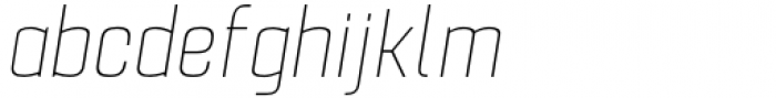Pawl Slim Thin Italic Font LOWERCASE
