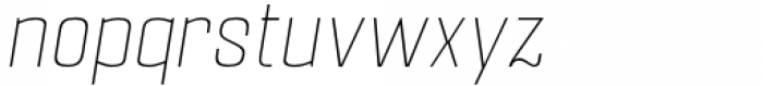 Pawl Slim Thin Italic Font LOWERCASE
