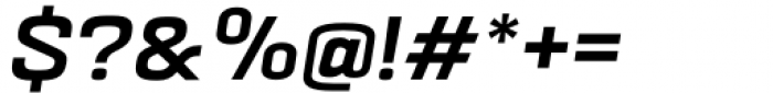 Pawl Square Semibold Italic Font OTHER CHARS