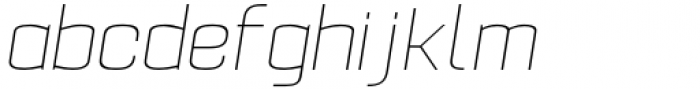 Pawl Square Thin Italic Font LOWERCASE