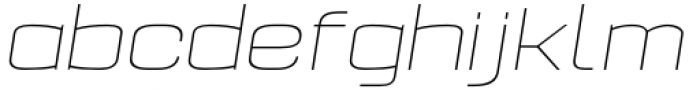 Pawl Stretch Thin Italic Font LOWERCASE