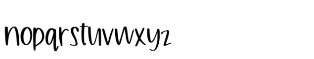 Pawley Handwriting Sans Font LOWERCASE