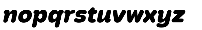 Pawmor Extra Bold Italic Font LOWERCASE