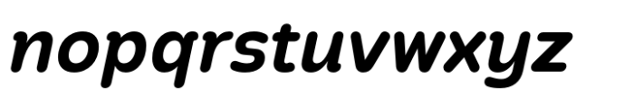 Pawmor Semi Bold Italic Font LOWERCASE