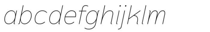 Pawmor Thin Italic Font LOWERCASE