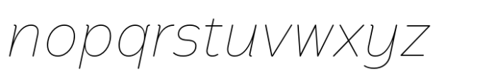 Pawmor Thin Italic Font LOWERCASE