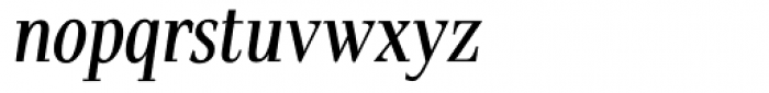 Pax Condensed Italic Font LOWERCASE