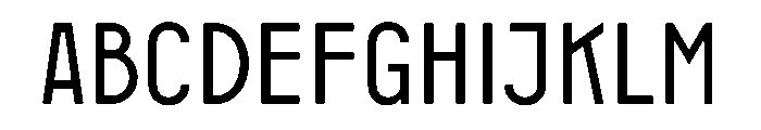 PARKING Regular Font UPPERCASE