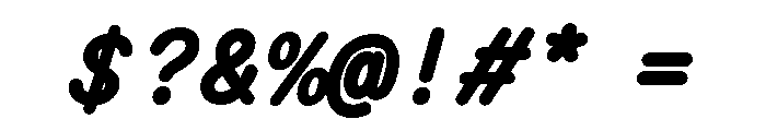 PachinkoLimited BoldItalic Font OTHER CHARS