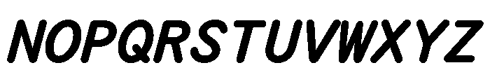 PachinkoLimited BoldItalic Font UPPERCASE