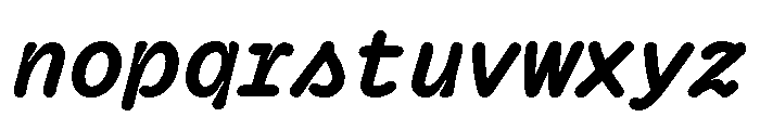 PachinkoLimited BoldItalic Font LOWERCASE