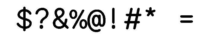 PachinkoLimited RegularMono Font OTHER CHARS