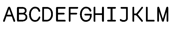 PachinkoLimited RegularMono Font UPPERCASE