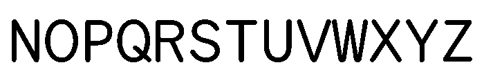 PachinkoLimited RegularMono Font UPPERCASE