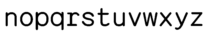 PachinkoLimited RegularMono Font LOWERCASE