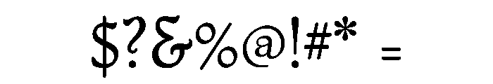 PackardNewStyle Regular Font OTHER CHARS
