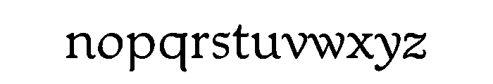 PackardNewStyle Regular Font LOWERCASE