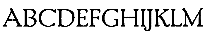 PackardOldStyle Regular Font UPPERCASE