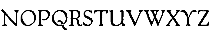 PackardOldStyle Regular Font UPPERCASE