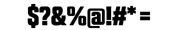 Panell TRIAL CompressedBold Instance Font OTHER CHARS
