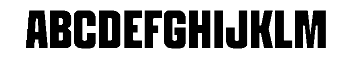 Panell TRIAL CompressedBold Instance Font UPPERCASE