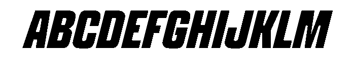Panell TRIAL CompressedBoldItalic Instance Font UPPERCASE