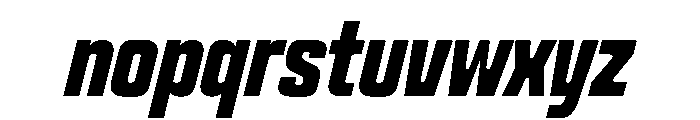 Panell TRIAL CompressedBoldItalic Instance Font LOWERCASE