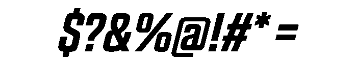 Panell TRIAL CompressedMediumItalic Instance Font OTHER CHARS