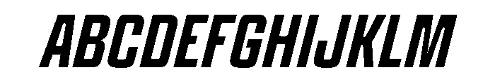 Panell TRIAL CompressedMediumItalic Instance Font UPPERCASE