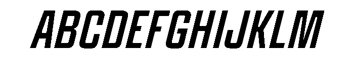Panell TRIAL CompressedRegularItalic Instance Font UPPERCASE