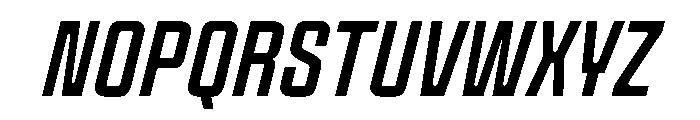 Panell TRIAL CompressedRegularItalic Instance Font UPPERCASE