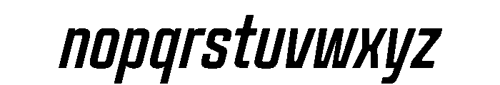 Panell TRIAL CompressedRegularItalic Instance Font LOWERCASE