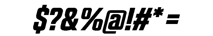 Panell TRIAL CompressedSemiBoldItalic Instance Font OTHER CHARS